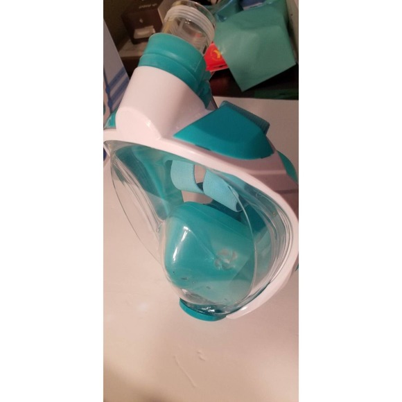 2 WSTOO Kids Snorkel Mask,Fold 180 Degree Panoramic View Kids Snorkel Mask - Picture 9 of 13